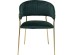 Καρέκλα Με Μπράτσα Belle Σκούρο Πράσινο-Χρυσό (Σετ 2) 57x54x77.5εκ - Χρυσό
