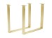 Βάση Τραπεζιού Tavola Brass Μεταλλικό Χρυσό (Σετ 2) 70x75x71εκ - Χρυσό