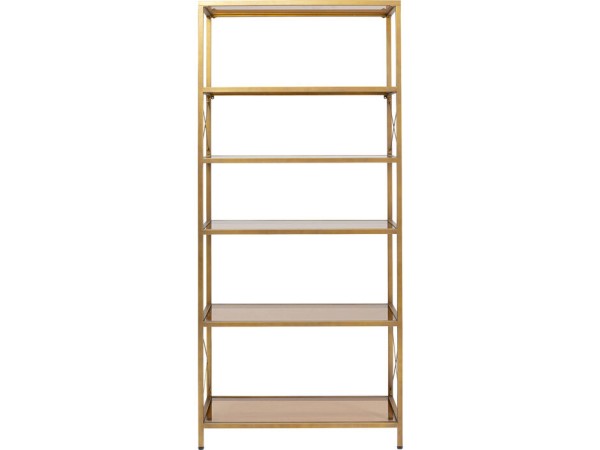 Βιβλιοθήκη Loft Amber Μεταλλική Χρυσή 220*100*46εκ. - Χρυσό Βιβλιοθήκη Loft Amber Μεταλλική Χρυσή 220*100*46εκ. - Χρυσό