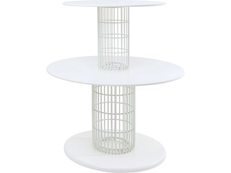 Ραφιέρα  Wire Λευκό 120*120*134εκ. - Λευκό