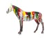 Διακοσμητική φιγούρα Άλογο Χρωματιστό Ακρυλικό 216x45x164εκ - Πολύχρωμο