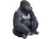 Διακοσμητικός Γορίλας Μαύρος XL Ακρυλικό 60x55x76 εκ. - Γκρι