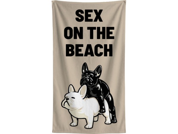 Πετσέτα Θαλάσσης Sex On The Beach Μπεζ 90x170εκ. - Μπεζ
