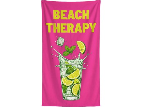 Πετσέτα Θαλάσσης Beach Therapy Ροζ 90x170εκ. - Πολύχρωμο