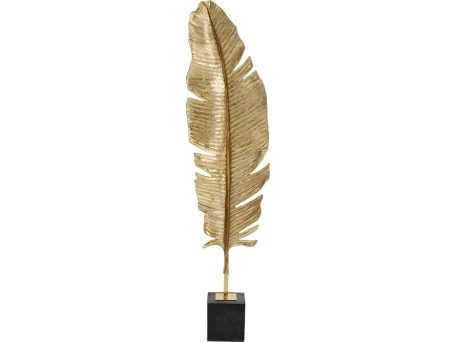 Διακοσμητικό Δαπέδου Φτερό Χρυσό Μεταλλικό 36x15x147 εκ. - Χρυσό