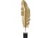 Διακοσμητικό Δαπέδου Φτερό Χρυσό Μεταλλικό 36x15x147 εκ. - Χρυσό
