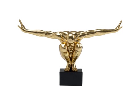 Επιτραπέζιο Διακοσμητικό Αθλητής XL Χρυσός 100x31 εκ.(PL) 100x31x64εκ - Μαύρο