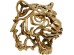 Διακοσμητικό Τοίχου Tiger Χρυσό 44x39x28 εκ. (PL) - Ασημί