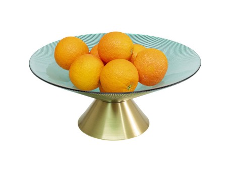 Μπολ Birdie Γυάλινο Χρυσό 15 εκ.