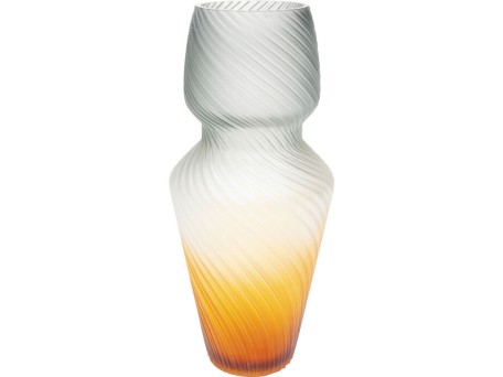 Βάζο Paris Γυαλί Πορτοκαλί 41*18*18εκ. - Πορτοκαλί