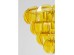 Φωτιστικό Οροφής  Mariposa Γυαλί Κίτρινο 150*60*60εκ. - Χρυσό