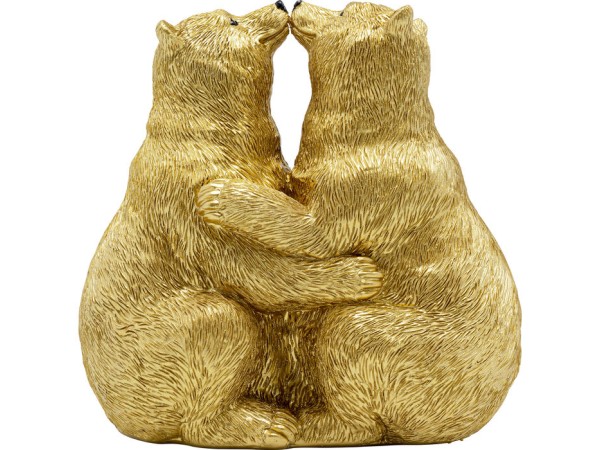 Διακοσμητικό Kissing Bears Χρυσό 17εκ. Διακοσμητικό Kissing Bears Χρυσό 17εκ.