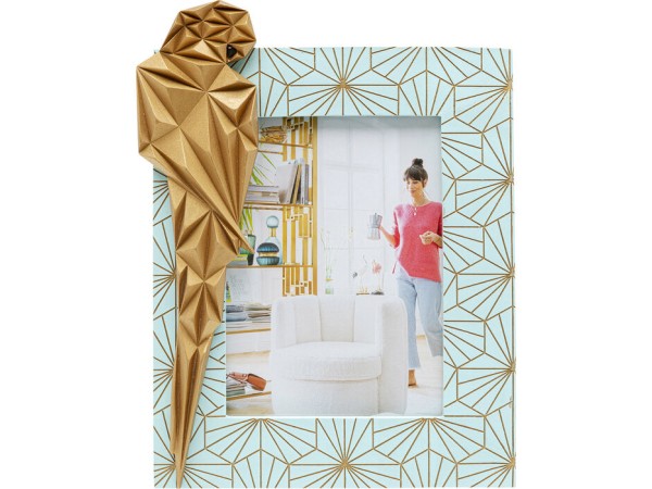 Κορνίζα  Parrot 27.2 x 20.5 x 2.5εκ. - Χρυσό