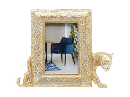 Κορνίζα Leopard Χρυσή 25x28,5x4,5 εκ - Χρυσό