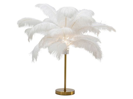 Επιτραπέζιο Φωτιστικό  Feather Palm Λευκό 50x50x60εκ. Ε27 - Λευκό