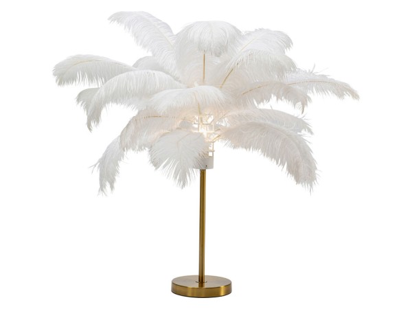 Επιτραπέζιο Φωτιστικό  Feather Palm Λευκό 50x50x60εκ. Ε27 - Λευκό