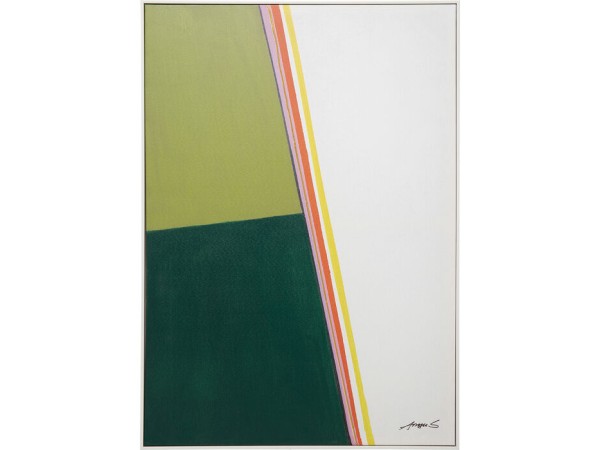 Πίνακας Καμβάς  Abstract Shapes πράσινος 103 x 4.5x 73 εκ.