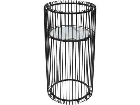 Κασπώ Wire Μαύρο 36,5x70 εκ. 36.5x36.5x70εκ - Γκρι