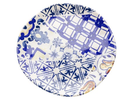 Πιάτο Fresco Μπλε - Λευκό 20,6x20,6 εκ. - Μπλε