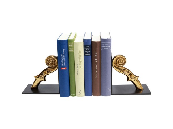 Βιβλιοστάτες Musica Μαύροι/Χρυσοί Σετ 2 Τεμάχια 31x10x15 εκ. - Μαύρο Βιβλιοστάτες Musica Μαύροι/Χρυσοί Σετ 2 Τεμάχια 31x10x15 εκ. - Μαύρο