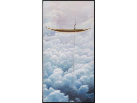 Πίνακας Cloud Boat 60x3,5x120 εκ. - Μπλε