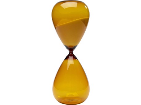 Διακοσμητικό Επιτραπέζιο Timer Κλεψύδρα Πορτοκαλί 13,5x13,5x36 εκ. - Πορτοκαλί