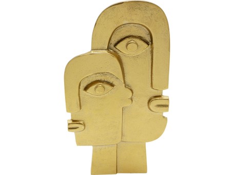 Βάζο Due Volti Χρυσό 20x6x36 εκ. - Χρυσό