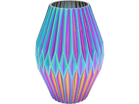 Βάζο Sky Πολύχρωμο 17,5x17,5x24,7 εκ. - Μπλε