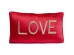 Cushion Beads Love Pink 35x60cm - Κόκκινο