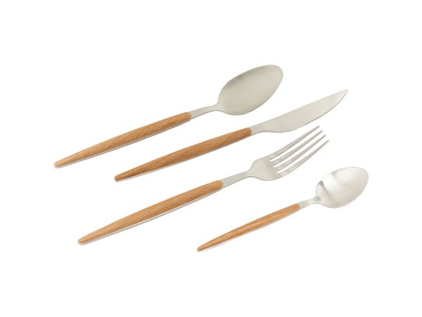 Μαχαιροπήρουνα Paris Ξύλο Ασημί (Σετ 16 τεμ.)6*14,2*25εκ. - Ασημί Μαχαιροπήρουνα Paris Ξύλο Ασημί (Σετ 16 τεμ.)6*14,2*25εκ. - Ασημί