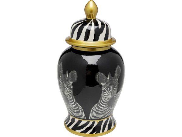Βάζο Zebra Face Μαύρο 24x24x46εκ. - Μαύρο Βάζο Zebra Face Μαύρο 24x24x46εκ. - Μαύρο