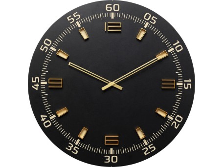 Ρολόι Τοίχου Milk Bar Μαύρο 60x4.2x60εκ. - Μαύρο