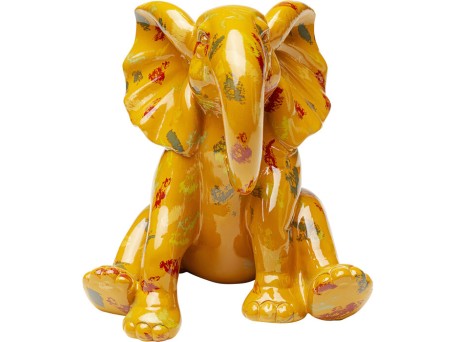 Διακοσμητικό Επιτραπέζιο Elephant Flock Κίτρινο 20x19x18εκ. - Πολύχρωμο