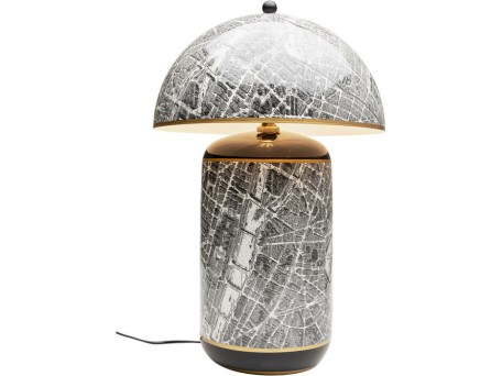 Φωτιστικό Επιτραπέζιο  Streets Of Paris Πορσελάνη Ασπρόμαυρο 38*38*60εκ. - Ασπρόμαυρο