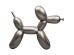 Διακοσμητικό Δαπέδου  Balloon Dog Πολυρεσίνη Γκρι 149*49*118εκ. - Γκρι
