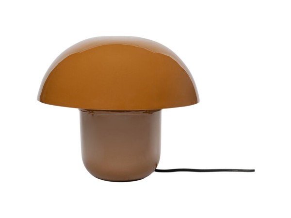 Φωτιστικό Επιτραπέζιο Mushroom Μεταλλικό Καφέ/Πορτοκαλί 29x29x27εκ. - Καφέ