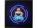 Πίνακας Γυάλινος Coffee Μαύρο LED 80x3.5x80εκ. - Μαύρο
