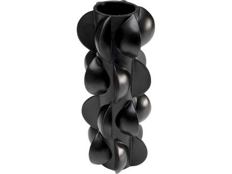 Βάζο Viento Κεραμικό Μαύρο 13.2x13.8x35.4εκ.  - Μαύρο