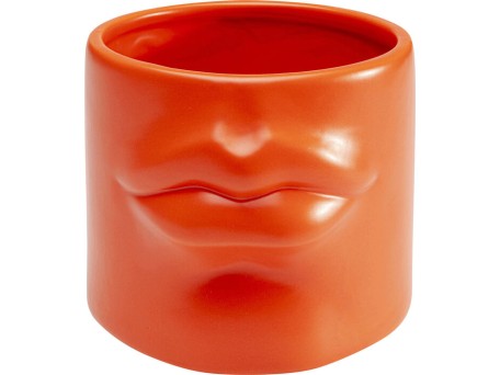 Βάζο  Labbra Κεραμικό Πορτοκαλί 14*14*12εκ. - Πορτοκαλί