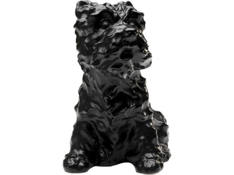 Κουμπαράς  Fox Terrier Κεραμικός Μαύρος 16*22*24εκ. - Μαύρο