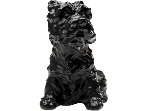 Κουμπαράς  Fox Terrier Κεραμικός Μαύρος 16*22*24εκ. - Μαύρο