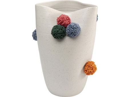 Βάζο Pomoli Κεραμικό Λευκό 23x23x24εκ. - Λευκό