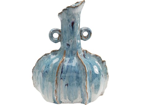 Βάζο Mina Κεραμικό Μπλε 12x19.5x24.5εκ. - Μπλε