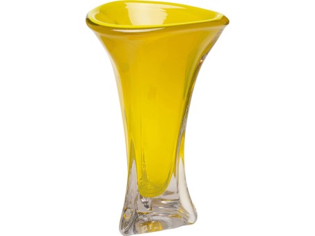 Βάζο Salut Γυάλινο Κίτρινο 25.5*24*23εκ. - Κίτρινο