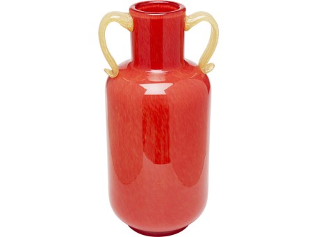 Βάζο Salut Γυαλί Κόκκινο 16*16,5*36εκ. - Κόκκινο