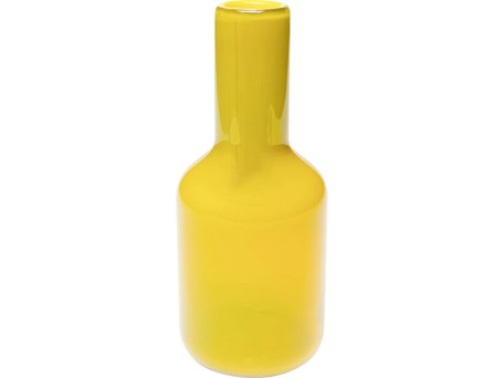 Βάζο Toja Γυαλί Κίτρινο 12*12*28εκ. - Κίτρινο