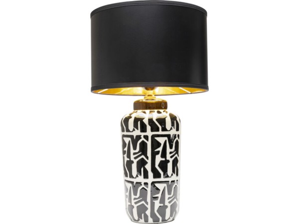 Φωτιστικό Επιτραπέζιο Artistico Πολυρεσίνη Μαύρο 36x36x62εκ.  - Μαύρο