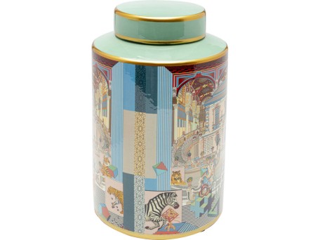 Διακοσμητικό Επιτραπέζιο Palazzo Κεραμικό Πολύχρωμο 17x17x25εκ. - Μπλε