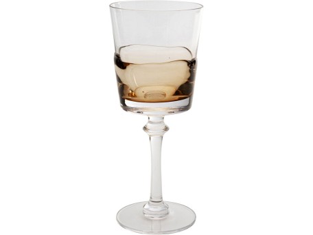 Ποτήρι Κρασιού Mimi Γυαλί Διάφανο/Πορτοκαλί 8.6x8.6x20.6εκ. - Διάφανο