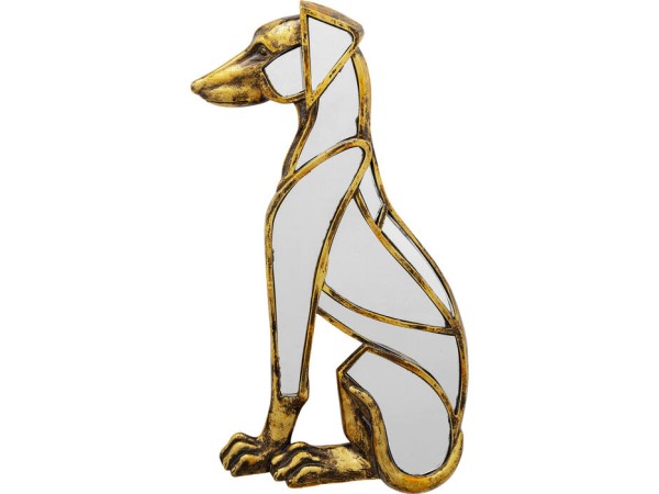 Διακοσμητικό Τοίχου Καθρέφτης Dog Πολυρεσίνη/Γυαλί Χρυσό 24x3.5x38εκ. - Χρυσό Διακοσμητικό Τοίχου Καθρέφτης Dog Πολυρεσίνη/Γυαλί Χρυσό 24x3.5x38εκ. - Χρυσό